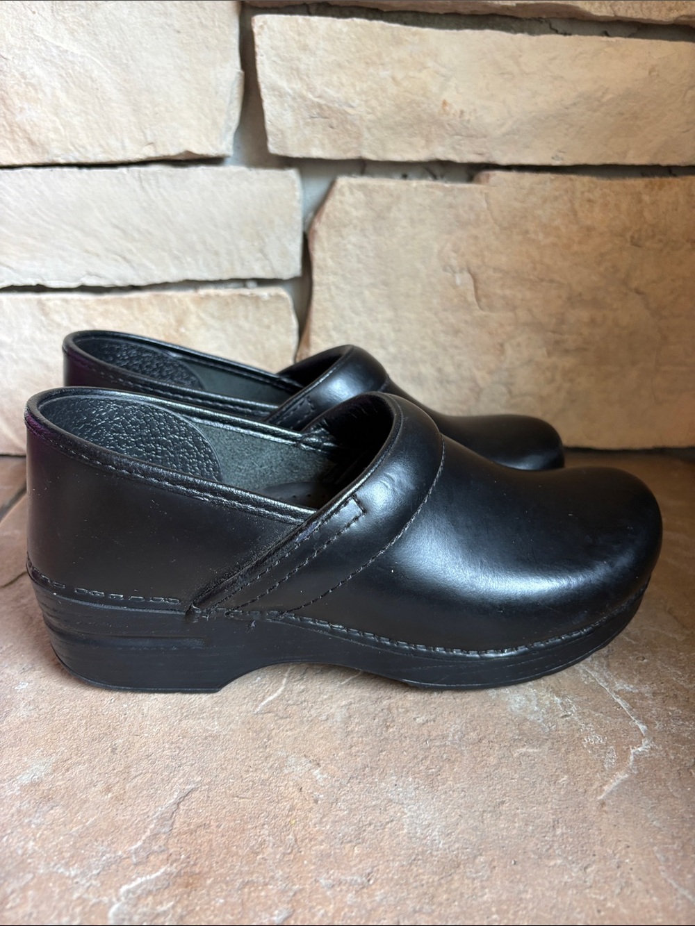 Dansko Black Clogs (size 40 wide)